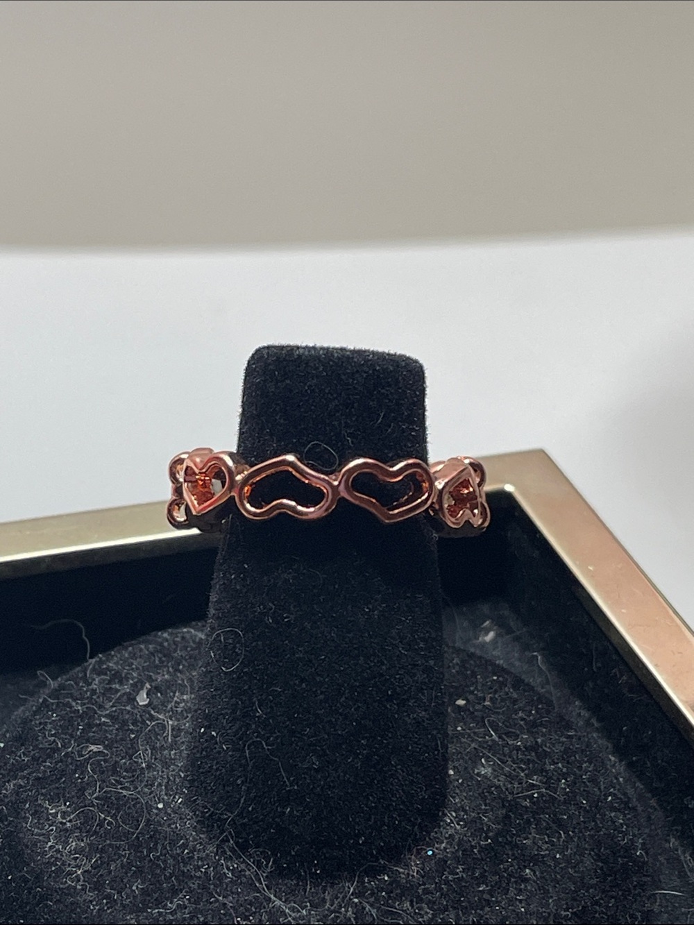 paparazzi Rose Gold Linked Heart Ring